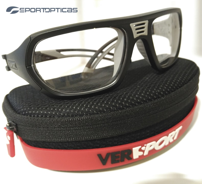 Ejemplo gafa de protección Versport Troy graduada con lentes transparentes